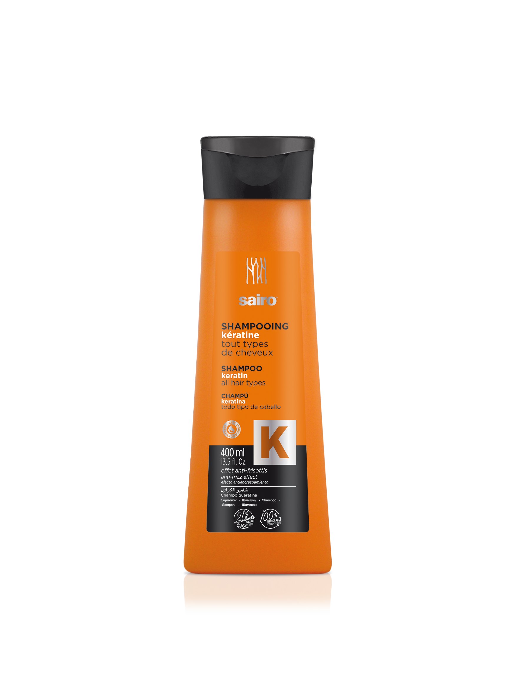 Shampooing kératine cheveux normaux 400 ml
